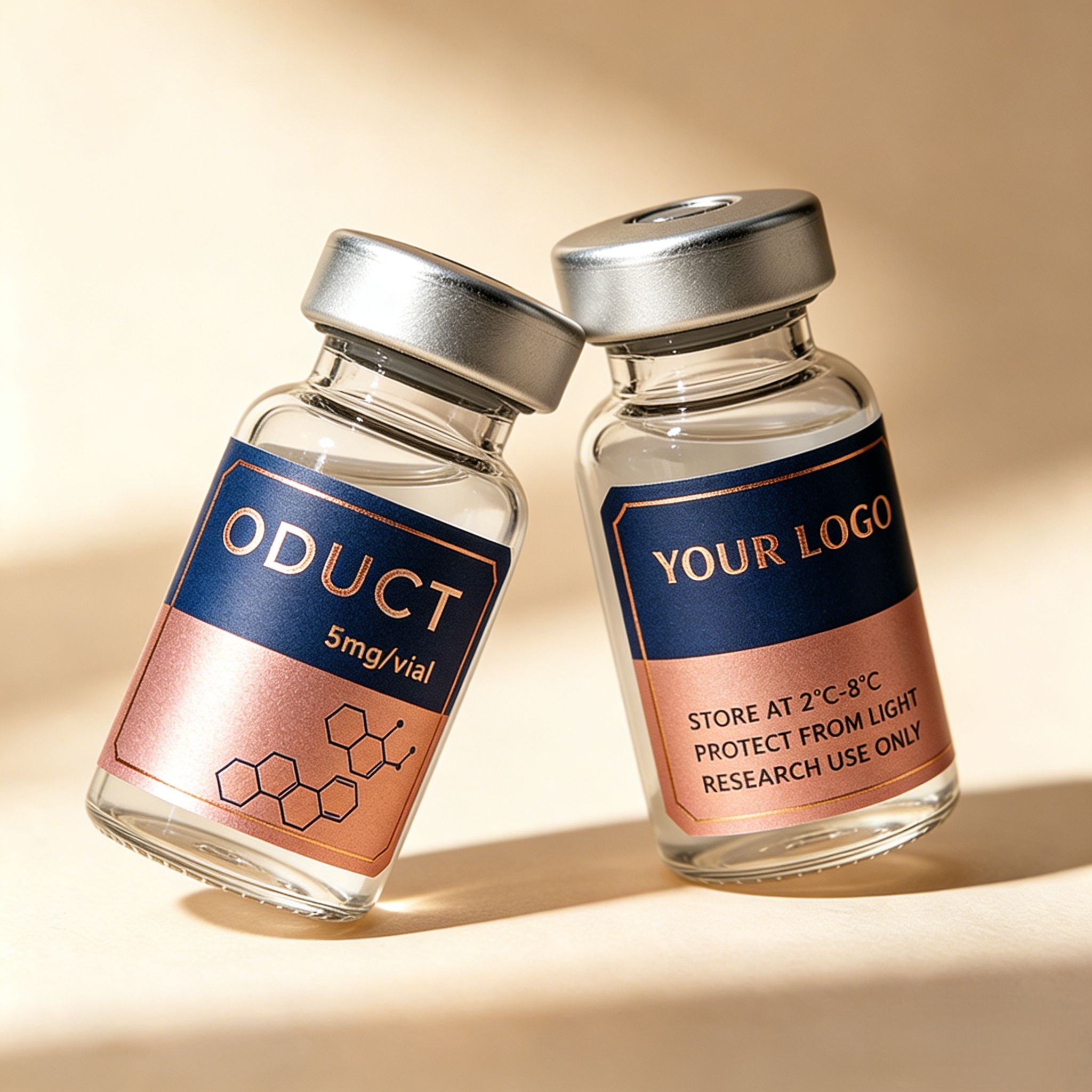 Stiker & Kotak Kemasan Peptida - Luxury Skincare Packaging ulasan dan harga