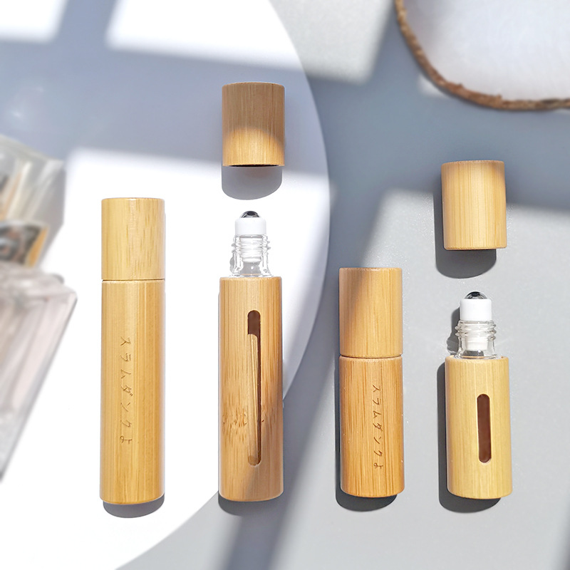 50 Buah Botol Rol Bambu Minyak - Luxury Skincare Packaging ulasan dan harga